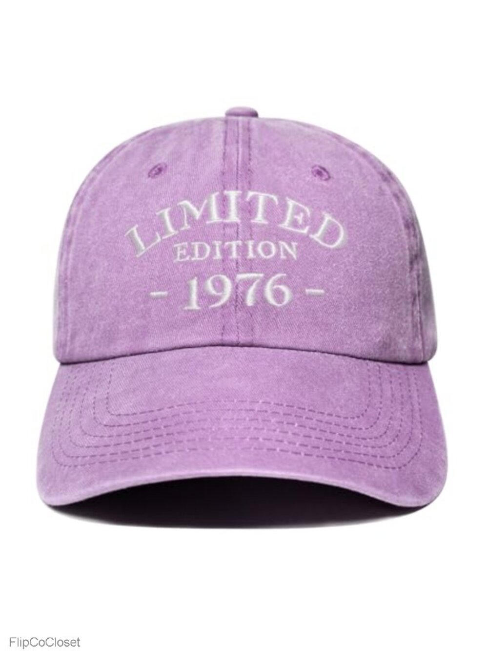 50th Birthday Gift Embroidered Baseball Cap Adjustable Washed Cotton